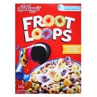 Kelloggs Cereal Fruit Loops 早餐营养麦片五彩甜麦圈 285g